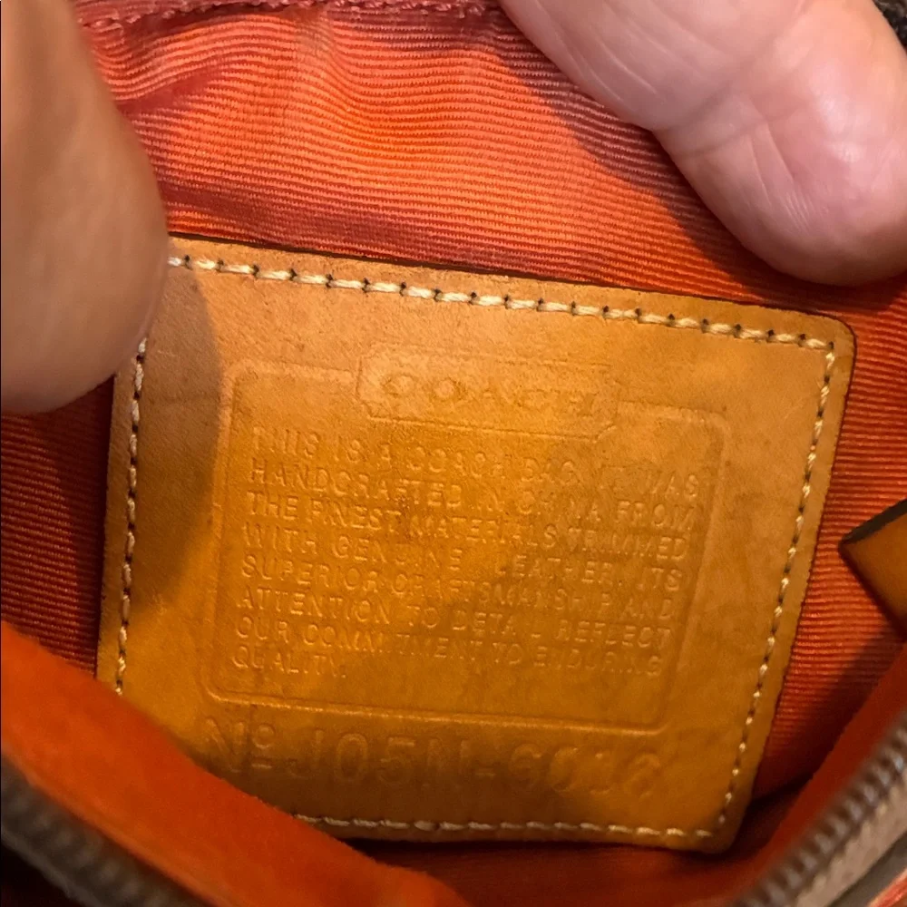 Coach Signature Brown Messenger Bag